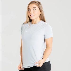 women’s best true long length t-shirt in grey